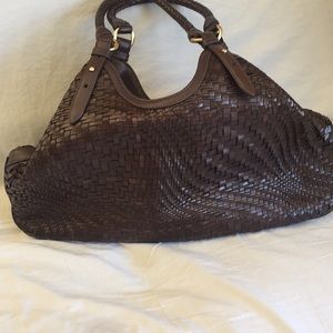 Genevieve Weave Large Triangle Tote